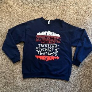 Stranger Things Christmas Sweatshirt- unisex Size Large